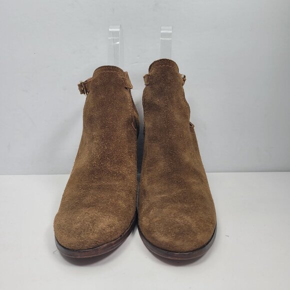 Frye Meghan Women's Chestnut Suede Shootie Ankle Boots 3471356 US Size 8.5B - Picture 3 of 9